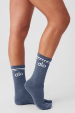 Alo Unisex Half-crew Throwback Sock - Image 13