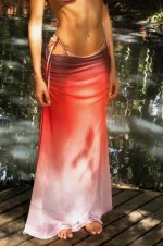 MAI-C MESH WINGS LONG SKIRT - Image 3