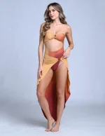 ENT-C BOND BEACH WRAP SKIRT - Image 1