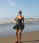 APP-C DRAPED MINI DRESS - Image 3