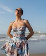 APP-C DRAPED MINI DRESS - Image 5