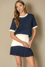 PDOBSW SKIRT RAKU NAVY - Imagen 1