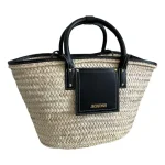 bolsos-de-mano-jacquemus-de-paja-negro-57203182-1_2 CARTERA JACQUEMUS - Imagen 1