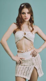 MCA-C CREAMY MINI SKIRT - Imagen 1