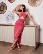 photo_4902536827597073801_y VESTIDO ROSA BRILLO - Image 1